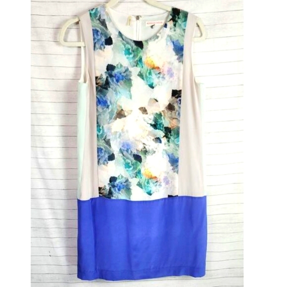 REBECCA TAYLOR ENCHANTED GARDEN 100% SILK DRESS, SZ 4 - Picture 1 of 9